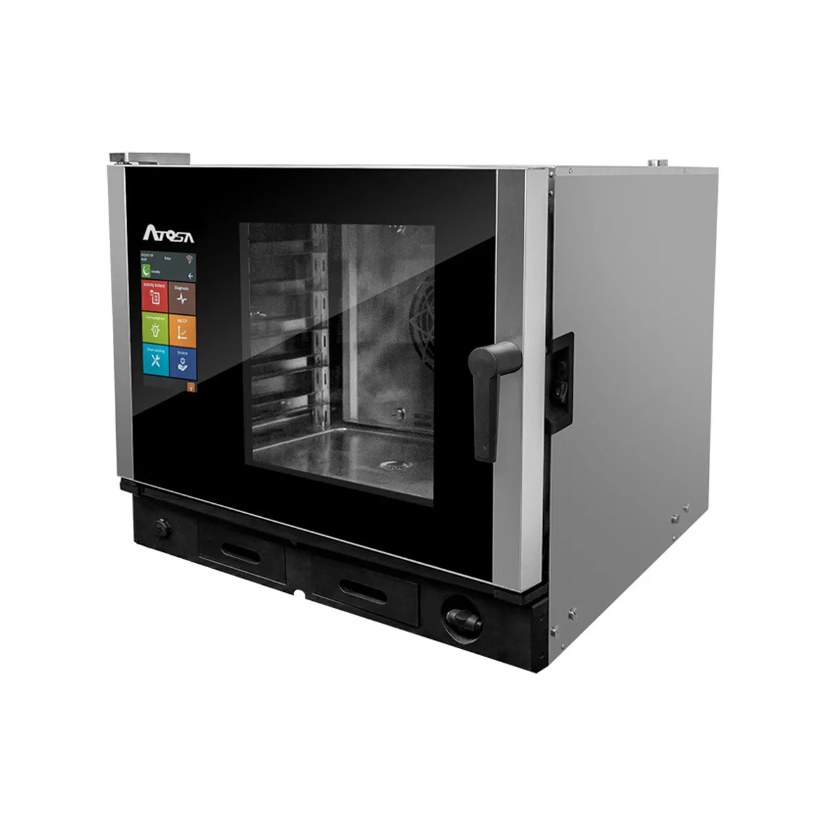 Atosa USA AEC-0511 E Half Size 5 Pan Electric Combi Oven w/ Smart Screen, Boilerless, 208/240V