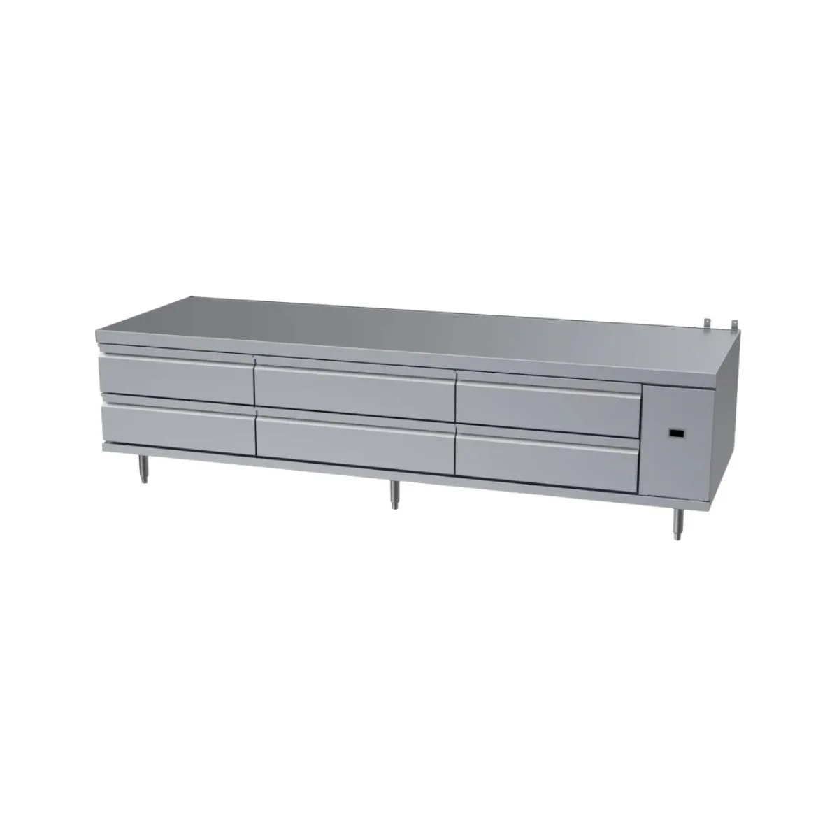 Garland US Range UN17R96 96" 6 Drawers Polar Cuisine Refrigerated Chef Base, Remote