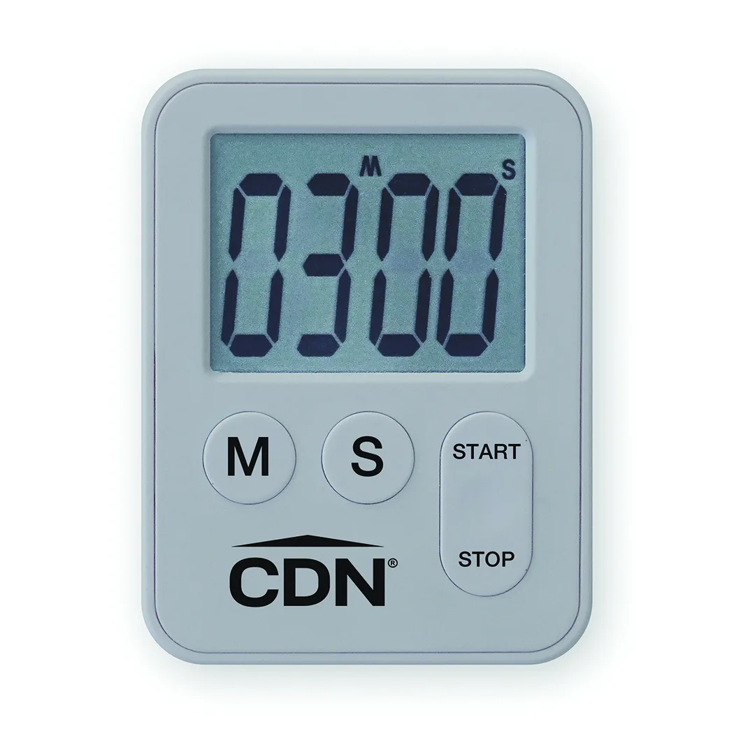 CDN Measurement Tools TM28-S Mini Timer, 2-1/10"W x 3/8"D x 2-3/4"H, 100-Minute, 60-Second Alarm