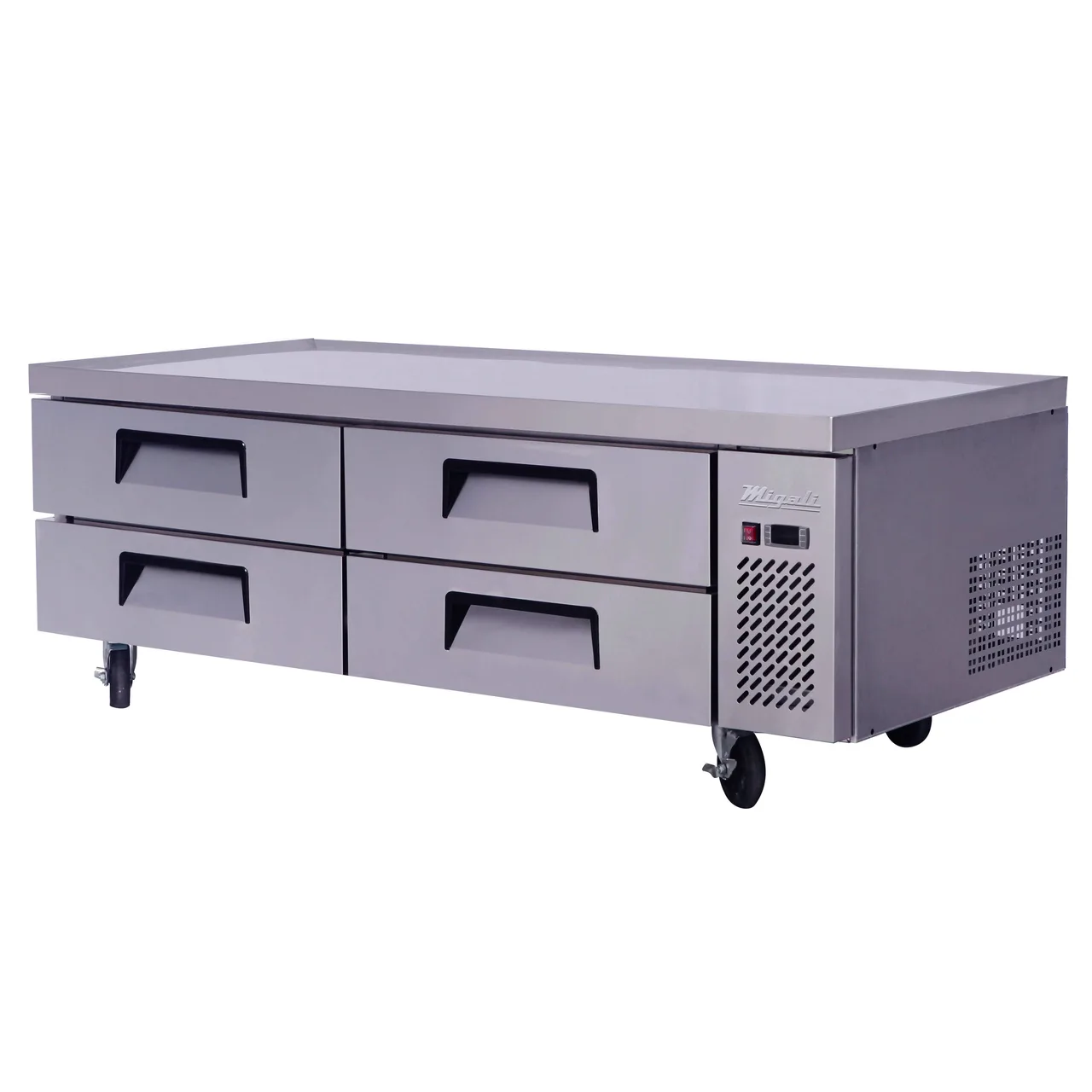 Migali C-CB72-HC 72" 4 Drawers Refrigerated Equipment Stand/Chef Base, 15 cu. ft.
