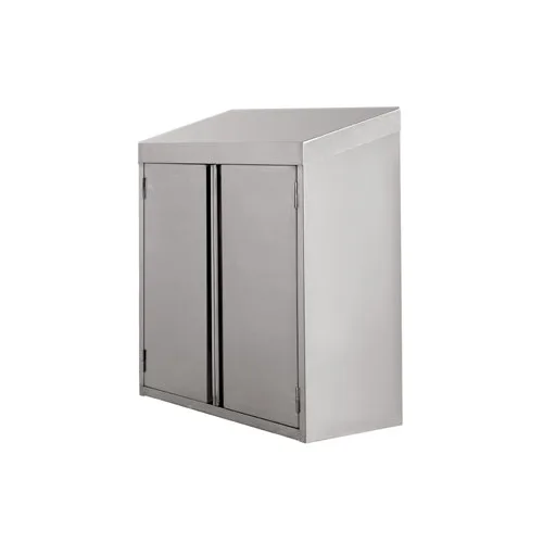Klinger's Trading WC1560-HINGED 60" Stainless Steel Wall Mount Cabinet w/ Hinged Doors