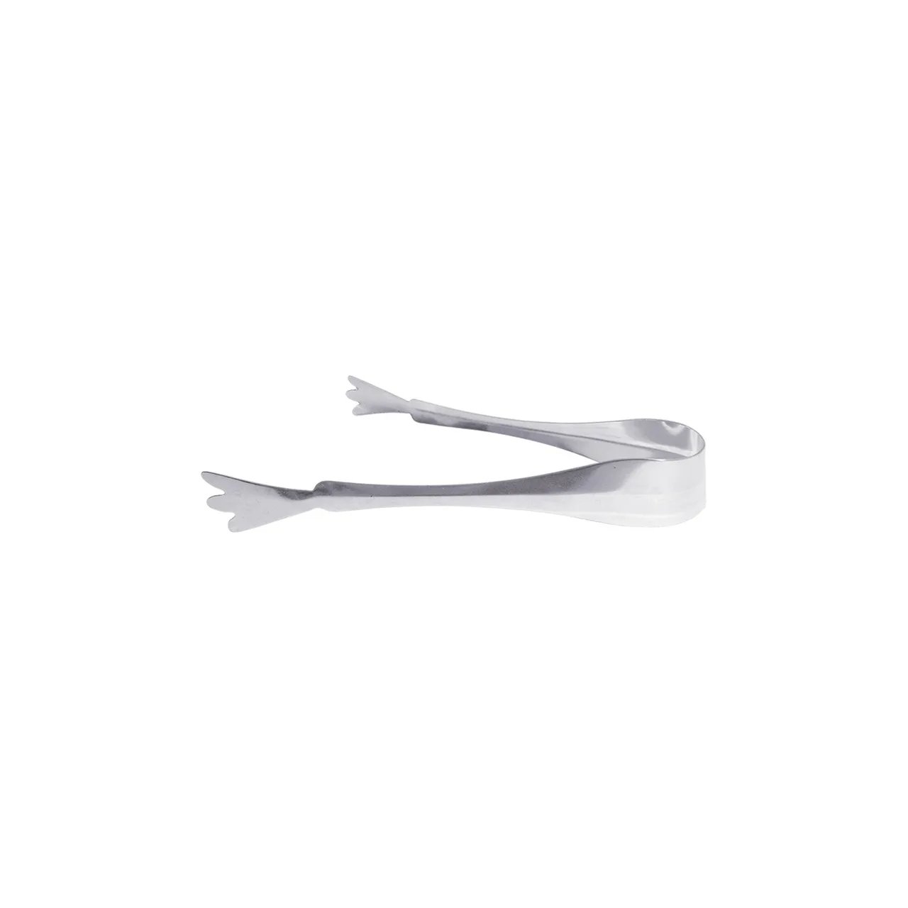 CAC China SICT-7 Pom & Ice Tongs, 7" Stainless Steel Utensil for Precise Ice Handling