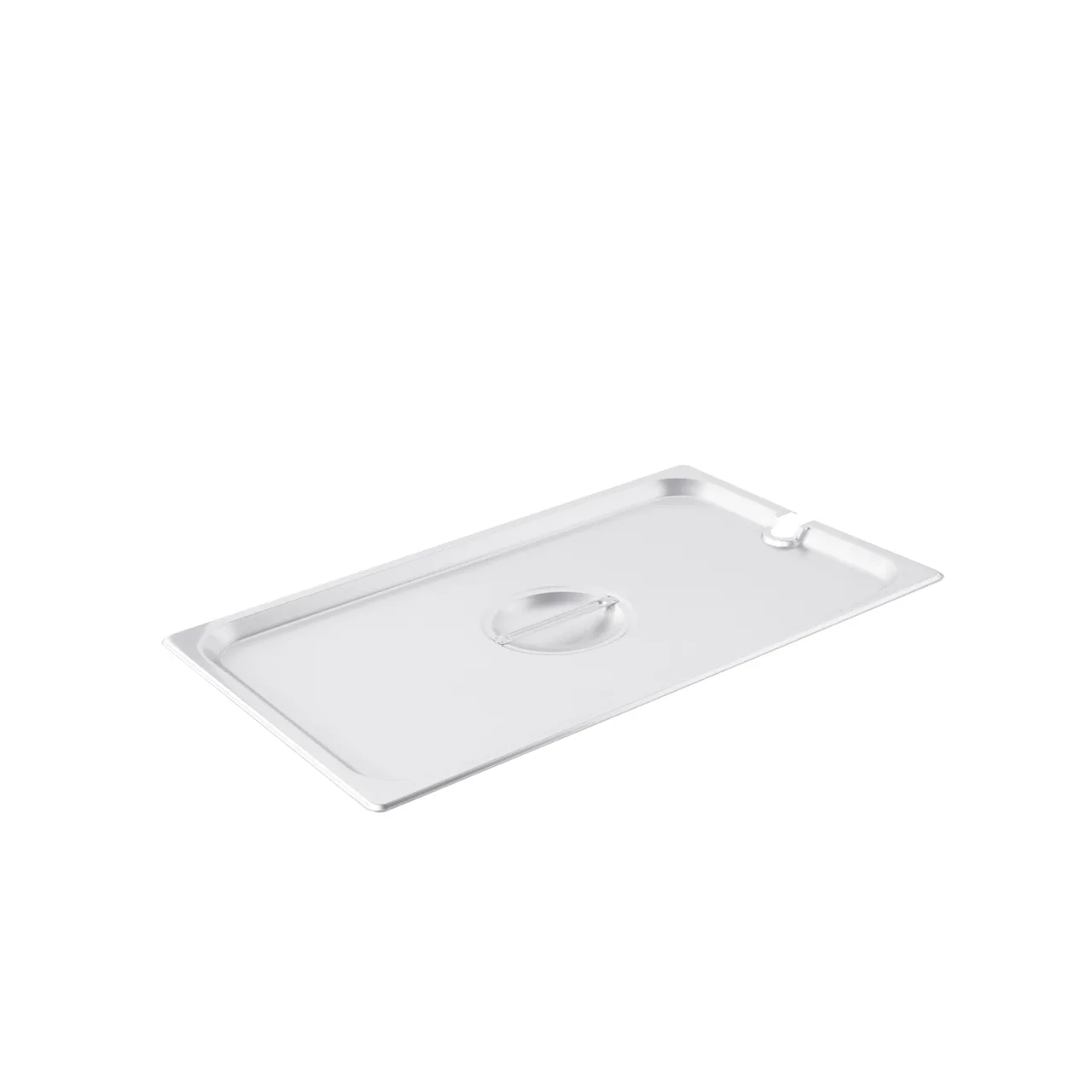 CAC China SPCN-F Stainless Steel Steam Table Pan Cover, 1/1 Size, Flat with Handle, 304 SS, NSF