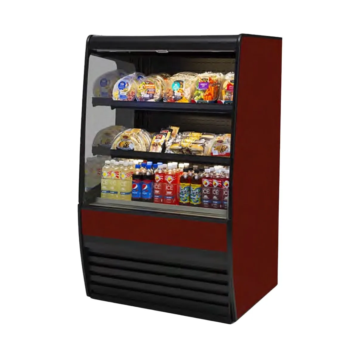 Federal Industries VRSS3660C 36" Self-Serve High Profile Open Air Merchandiser, 2 Shelves