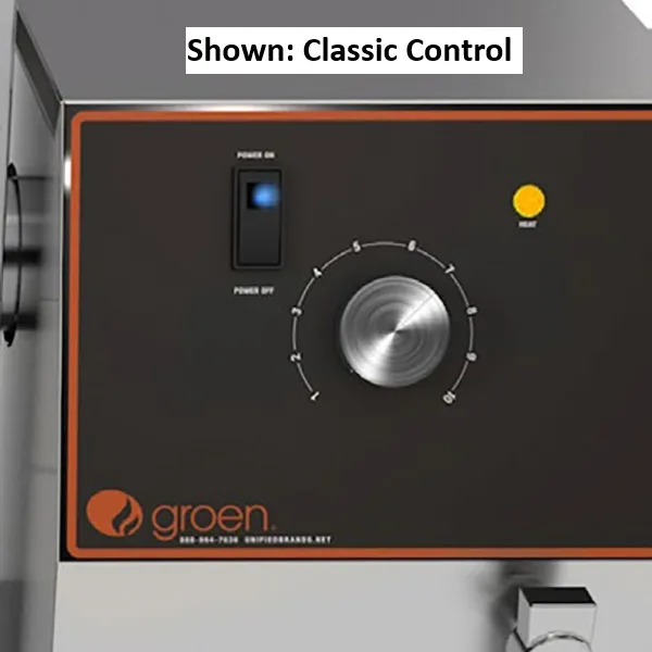 Groen TDBC-48C 12 Gallon Countertop Tilting 2/3 Steam Jacketed Electric Kettle, Classic Controls