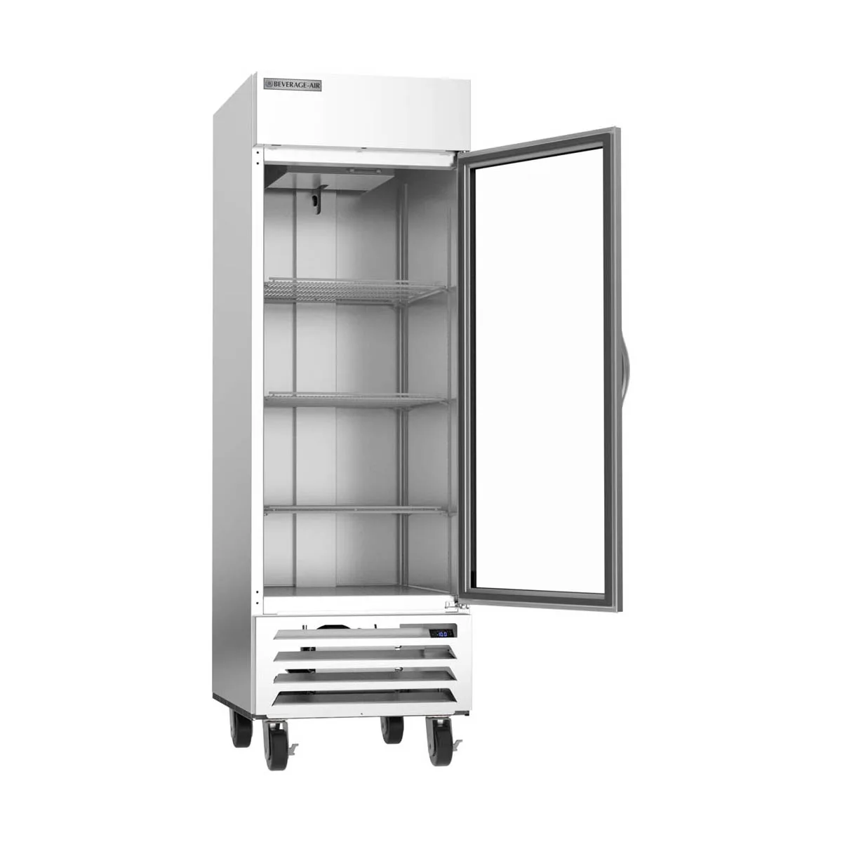 Beverage Air HBF23HC-1-G 27" 1-Glass Door Reach-In Freezer, Bottom Mount, 23.32 cu. ft., Stainless Steel