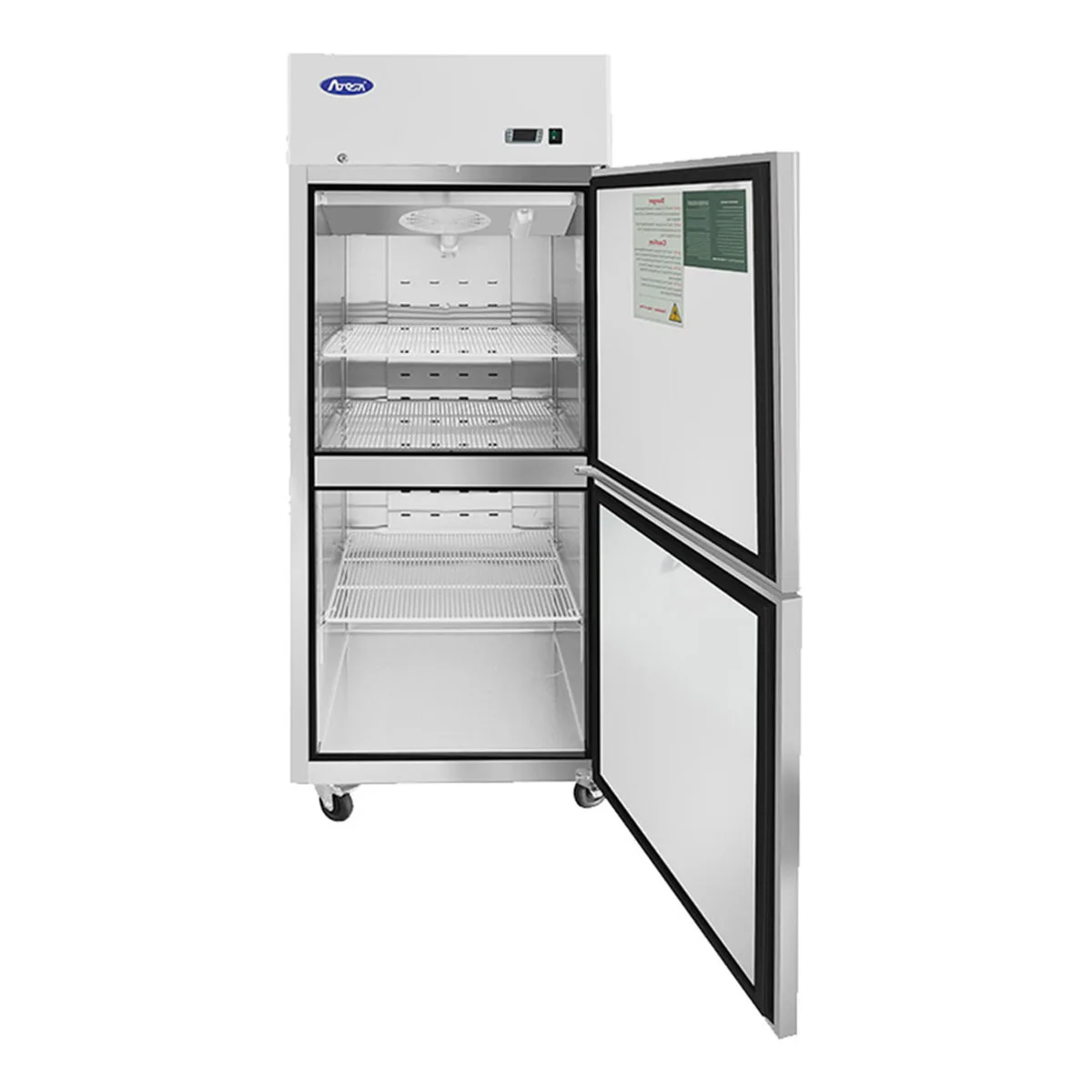 Atosa USA MBF8007GR 29“ One Section Reach-In Freezer w/ Right Hinged 2 Half Solid Doors, 21 cu. ft.