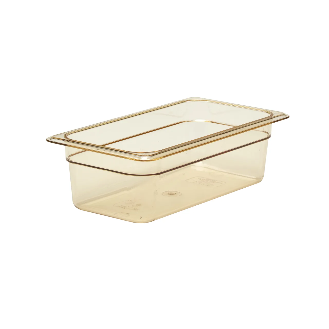Cambro 34HP150 H‑Pan 1/3 Size Hot Food Pan, 4" Deep Amber Plastic, Non‑Stick, -40°F to 375°F, NSF