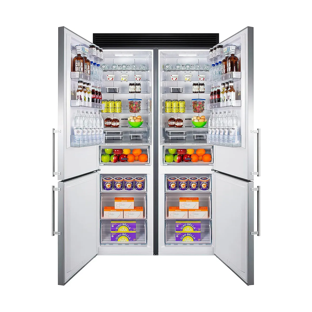 Summit FFBF181ES2KIT48 Reach-In Refrigerator Freezer, Stainless Steel, w/ Door Storage, 23.4 cu. ft.