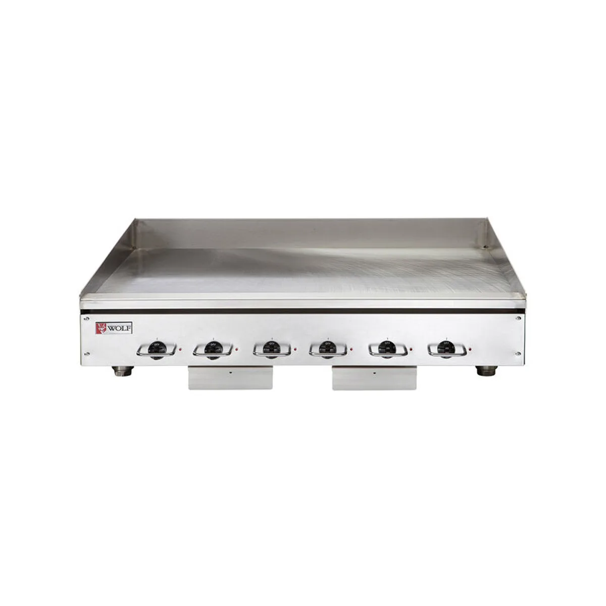 Wolf WEG72E 72" Countertop Electric Griddle with 72" x 24" Surface, 1/2" Steel Plate, Thermostatic Controls