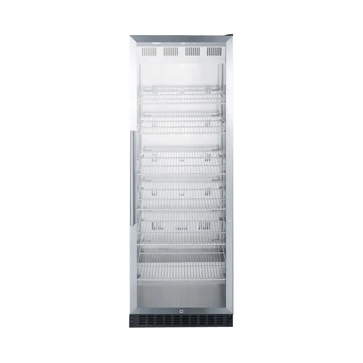 Summit SCR1401CSS 24" Beverage Center w/ Right Hinged Glass Door, Stainless Steel, 12.6 cu. ft.