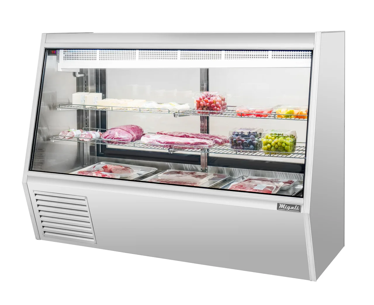 Migali C-DS-6 Deli Display Case 71.8"W x 55.4"H 34.5 cu ft Glass Sliding Doors Stainless R290