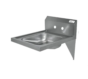 BK Resources BKHS-ADA-S 14" Wall Mounted Hand Sink without Faucet - 18 gauge