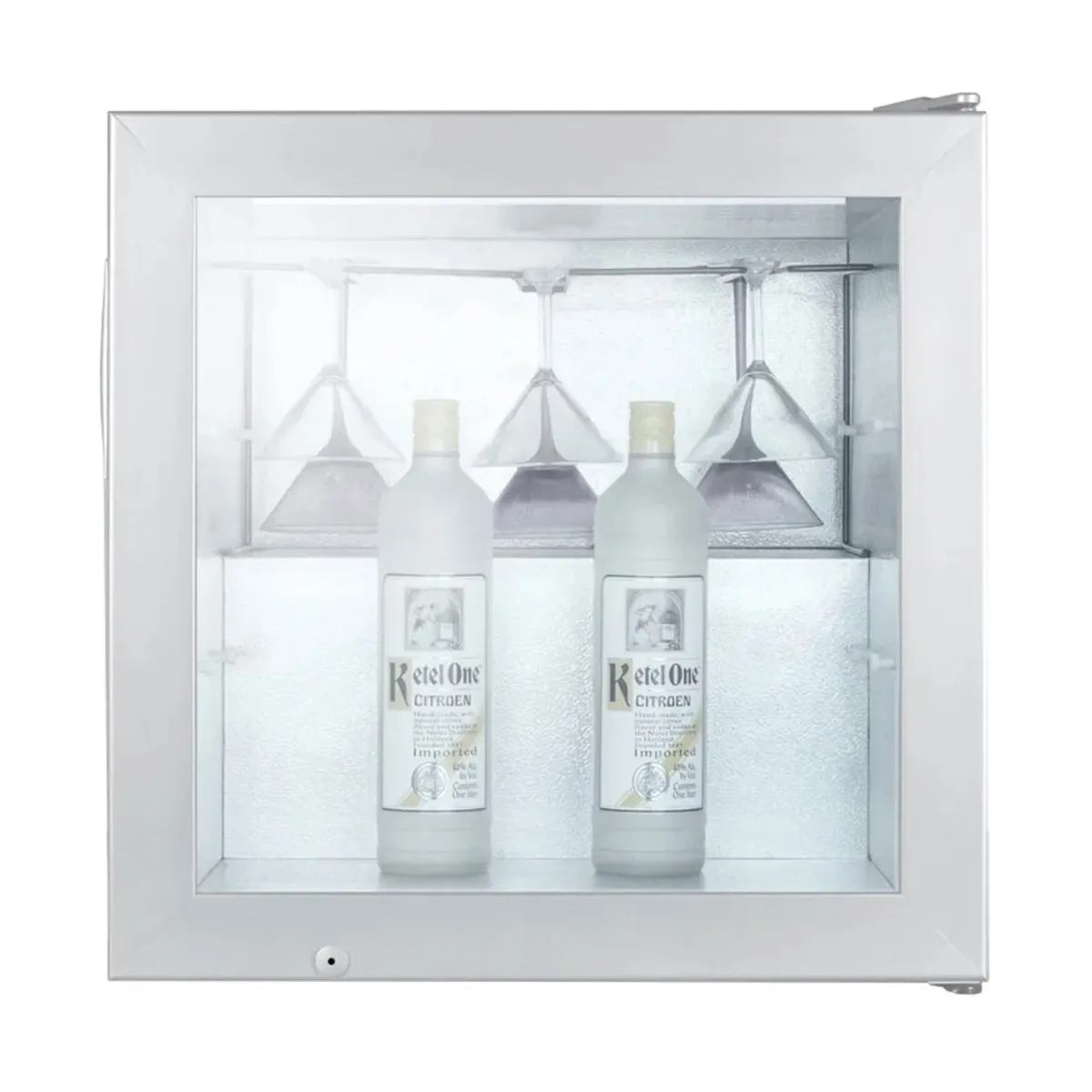 Summit SCFU386VK 24" Glass Froster, 2.0 cu ft, Stainless Steel, Swing Door, Wire Shelves, R134a, 115V