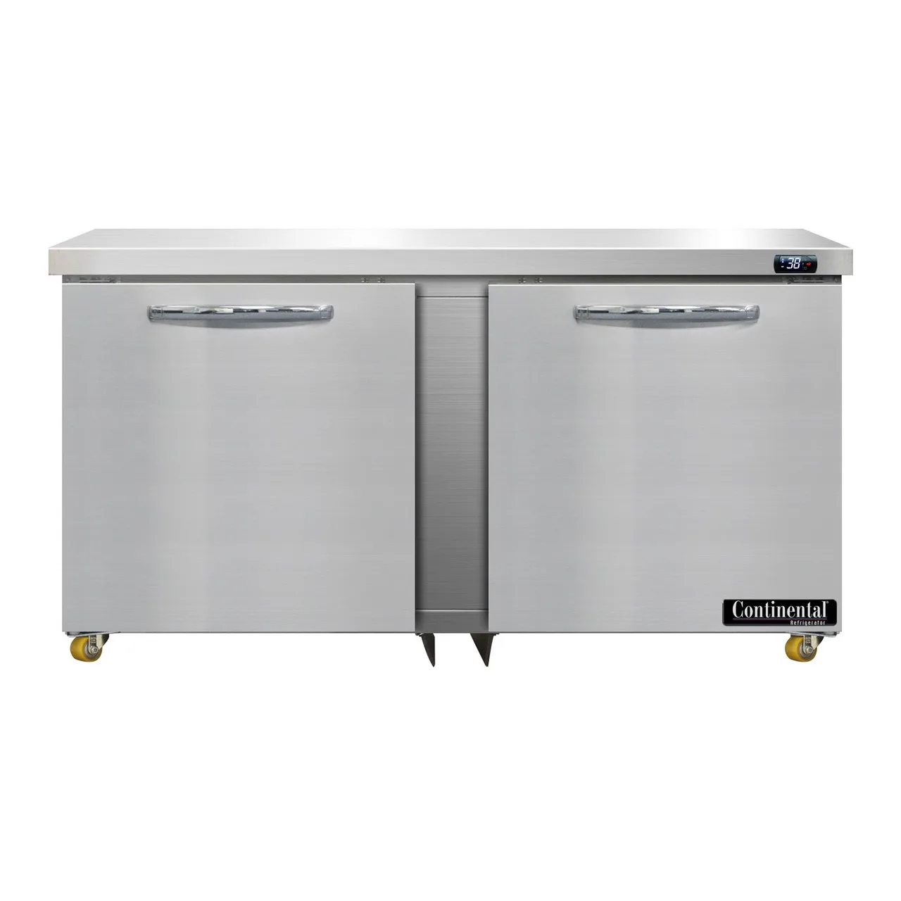 Continental Refrigerator SW60-N-U 60" Undercounter Refrigerator w/ 2 Doors, 17 cu. ft.