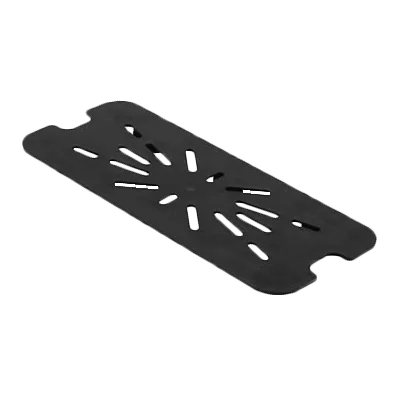 Thunder Group PLPA7130DSBK Drain Shelf, 1/3 Size, Built-In Handle, Shatter And Scratch Resistant, Black