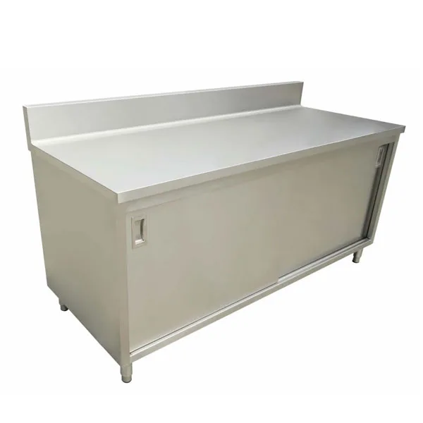 Omcan USA 45282 Cabinet Base Sliding Doors Work Table