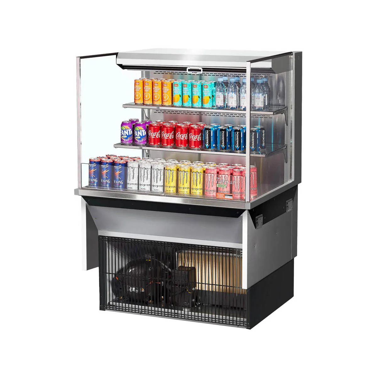 Turbo Air TOM-36L-UF-S-3SI-N 35" Drop In Open Refrigerated Deli Display Case