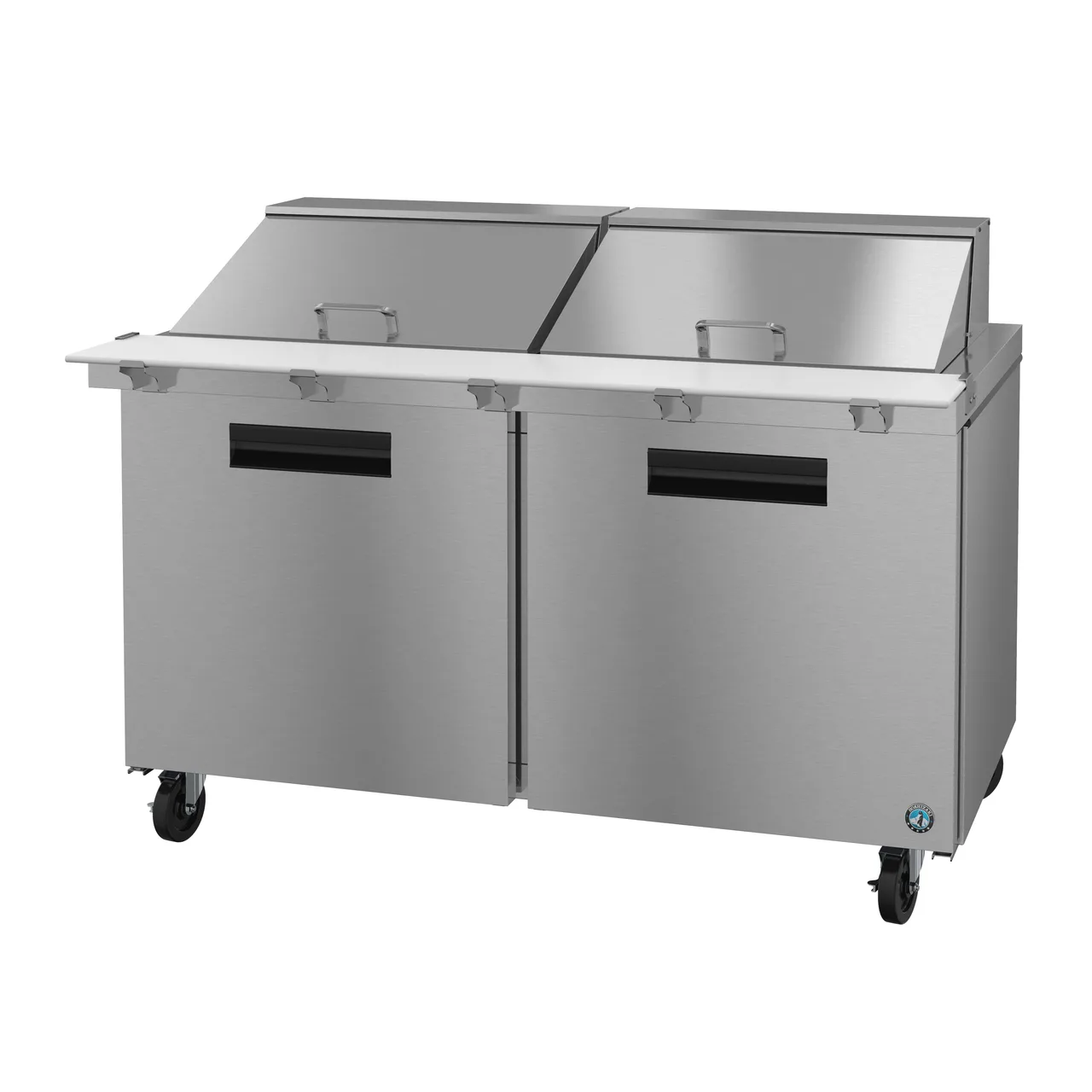 Hoshizaki SR60B-24M 60" Two Section Mega Top Sandwich / Salad Prep Table w/ 2 Doors, 24 Pans
