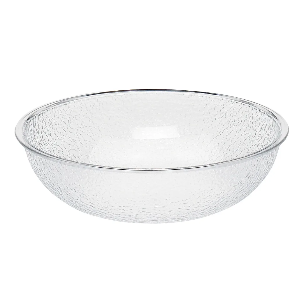Cambro PSB10176 - 3.2 Qt Clear PC Salad Bowl, 10" Dia, Pebbled Finish, NSF Certified, Made in USA