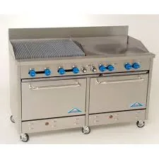 Comstock-Castle F3226-30-2.5RB 60" Gas Restaurant Range w/ (1) 30" Griddle, (1) 30" Charbroiler, (2) Standard Ovens, 212.000 BTU