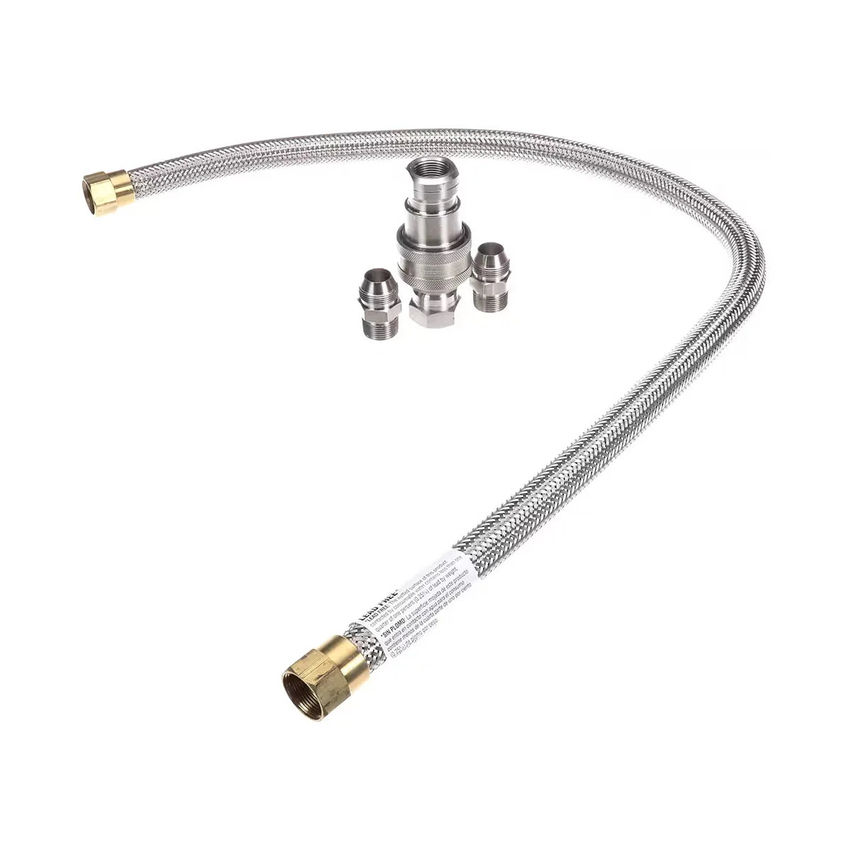 Dormont W75B2Q48 Hi-Psi® Water Connector Hose, 3/4" Dia. x 48" L / S. Steel Braided Exterior 