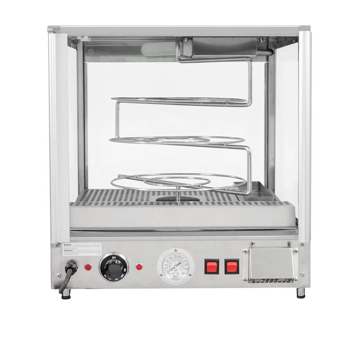 Doyon DRPR3 20" Full Service Countertop Food Warmer/Display Case, 3 Shelves