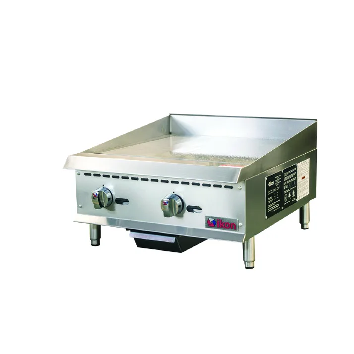 IKON IMG-24 24" Countertop Gas Griddle, Manual Control, 3/4" Steel Plate, 60.000 BTU