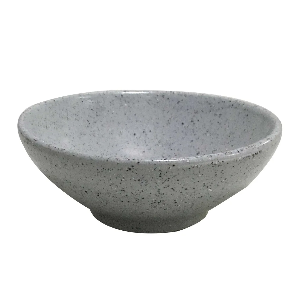 GET PA1944930024 Bowl 2.7 Oz 3‑3/4" Porcelain, Scratch‑Resistant, Rolled Edge, Grey Glaze - Dozen