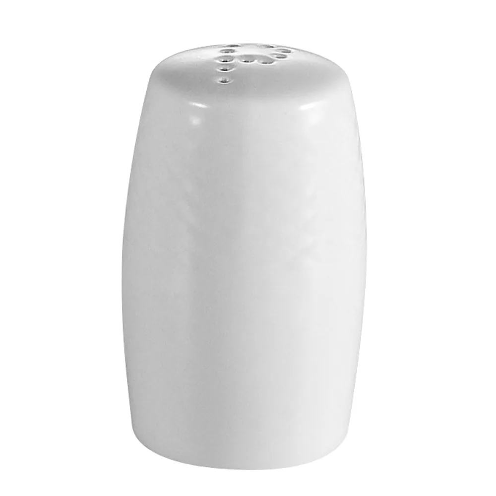 CAC China BST-PS - Salt & Pepper Shaker, 1‑3/8" Dia × 2‑1/2" H, White, Dishwasher Safe - 1 Dozen