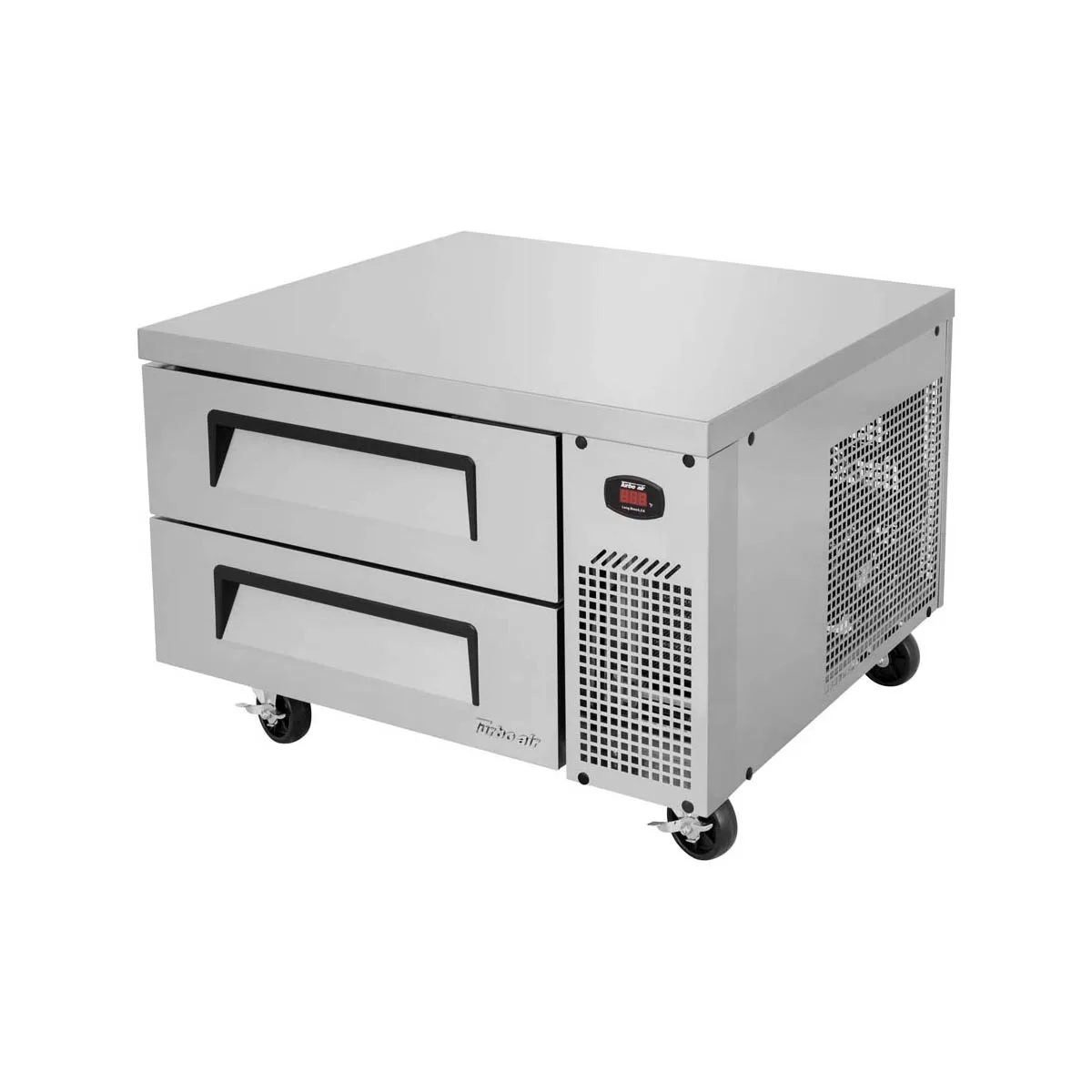 Turbo Air TCBE-36SDR-N6 35" 2 Drawers Super Deluxe Chef Base Refrigerator, Flat Top, 4.98 cu. ft.