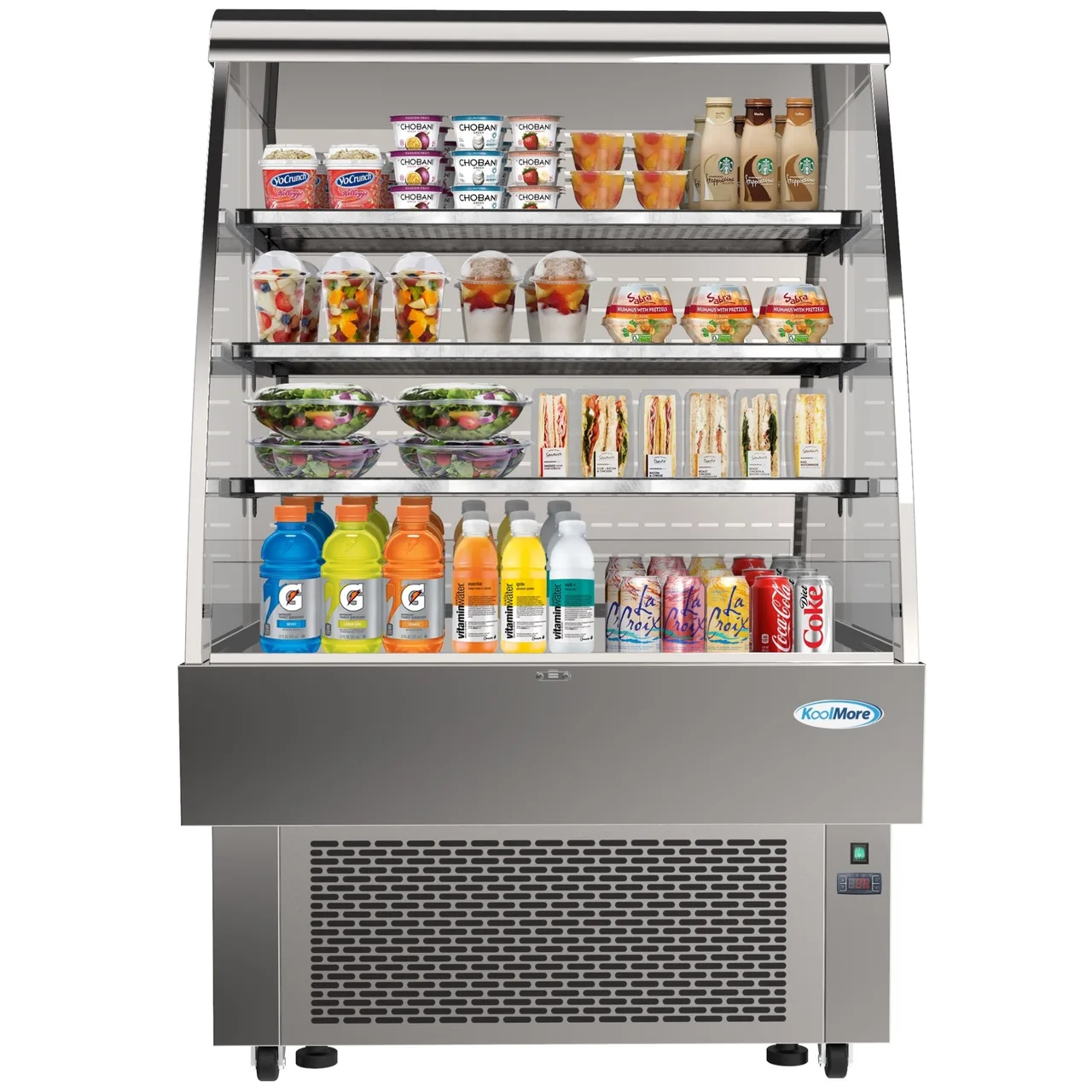Koolmore CDA-13C 35" Grab & Go Open Air Merchandiser, Self-Contained, 13.4 cu. ft.