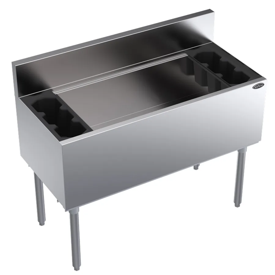 Krowne KR19-42DP 42" Underbar Ice Bin/Cocktail Unit w/ 170 lbs., 15" Bin Depth, No Cold Plate