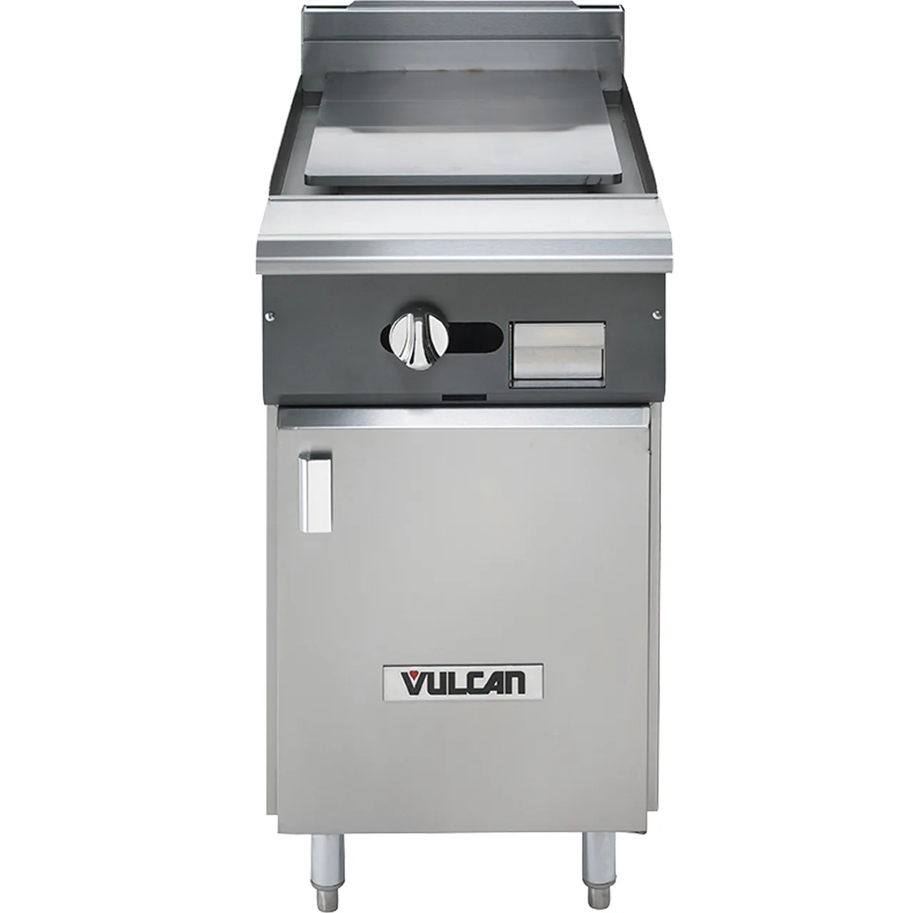 Vulcan V1P18B 18" Gas Heavy Duty Range w/ 18" Full Plancha Top, (1) Cabinet Base, 17.500 BTU