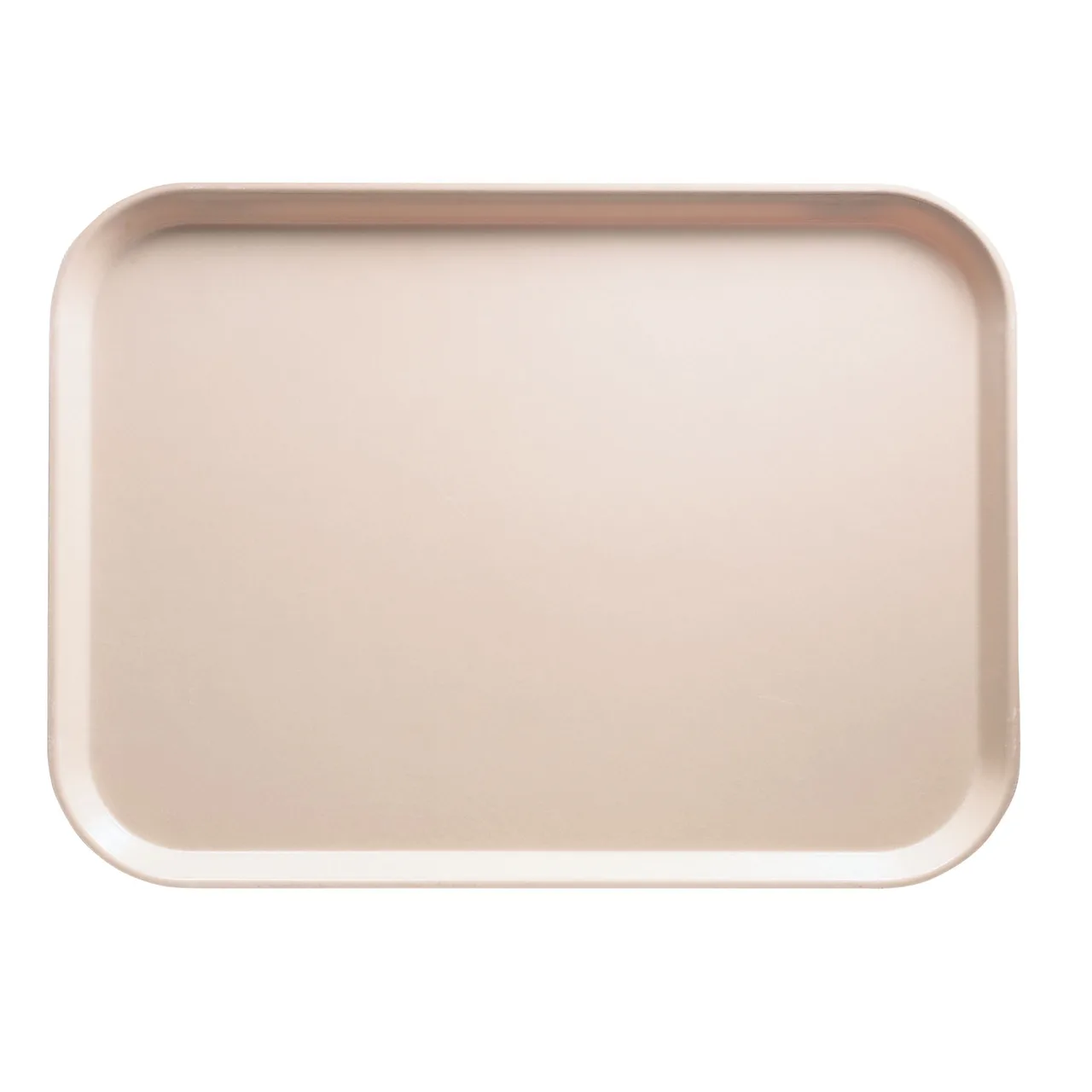 Cambro 1622106 Rectangular 16" x 22" Fiberglass Tray, Light Peach, NSF, Dishwasher Safe