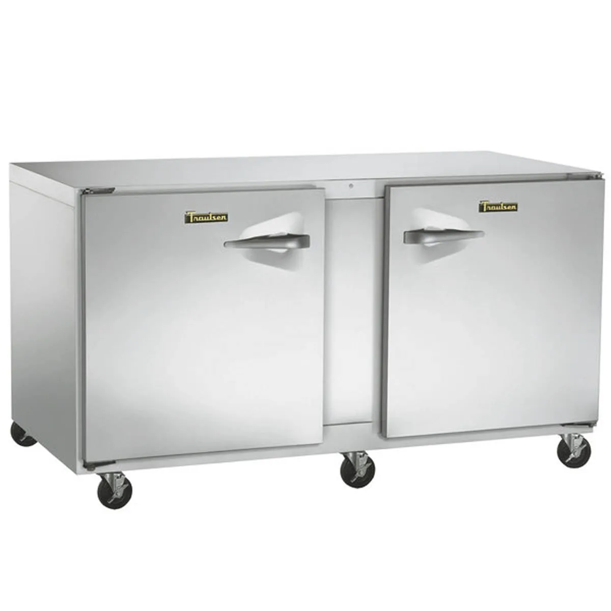 Traulsen UHT60-LR 60" 2-Door Undercounter Fridge, Stainless Steel Exterior, 16.7 cu. ft., Front Breathing