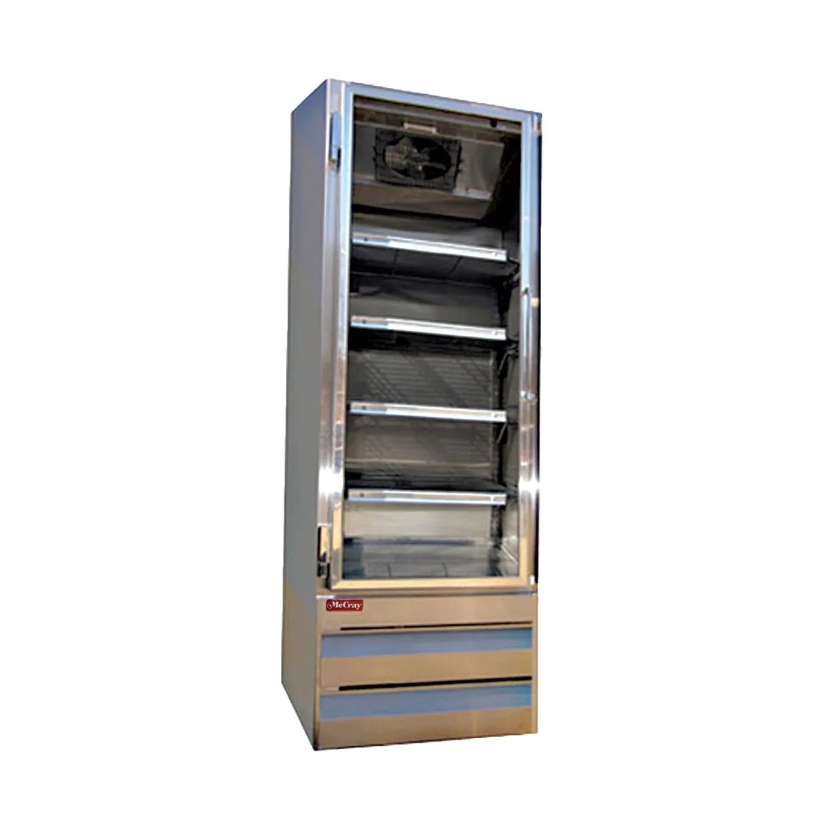 Howard-McCray GR19BM-S 26" 1-Section Merchandiser Refrigerator with Glass Door, 19 cu. ft.