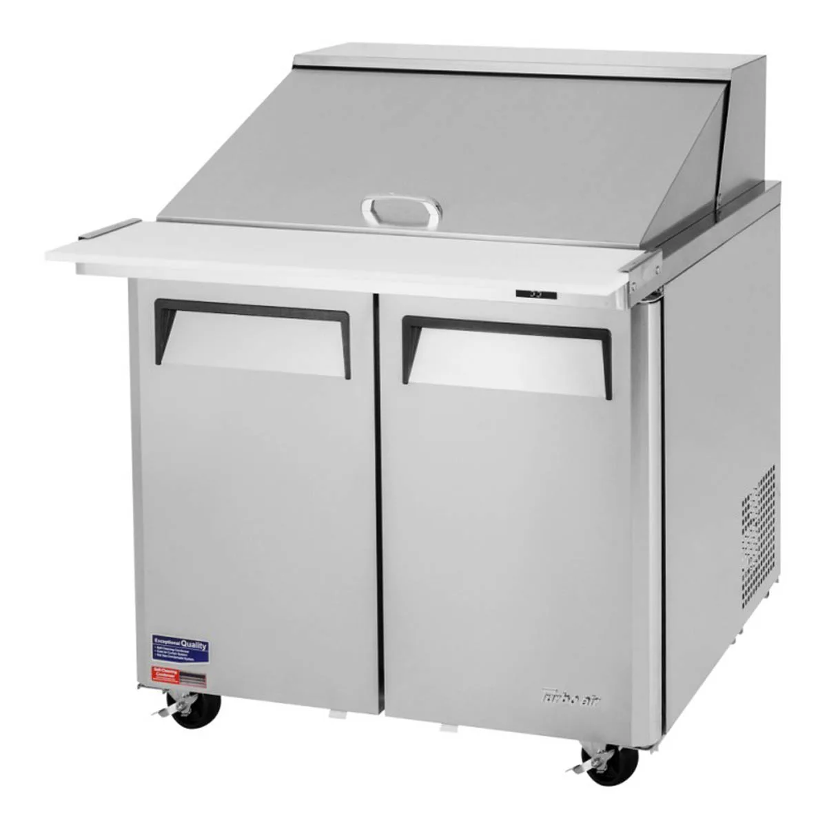 Turbo Air MST-36-15-N6 36" Mega Top Sandwich/Salad Prep Table w/ 2 Doors, 15 Pans