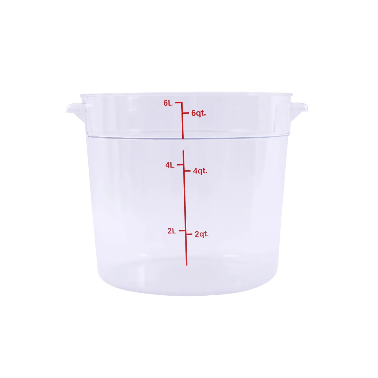CAC China FS1P-6C 6‑Quart Food Storage Container, Stackable Polycarbonate, Dishwasher & Freezer Safe
