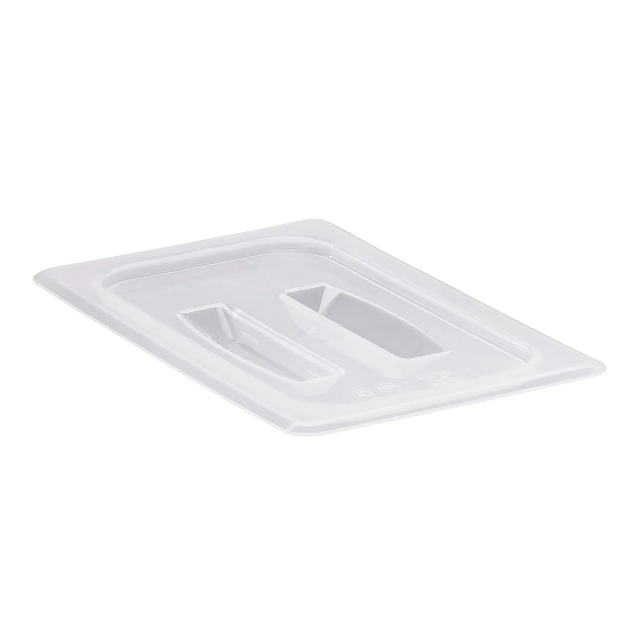 Cambro 40PPCH190 1/4‑Size Translucent Polypropylene Pan Cover with Handle, NSF
