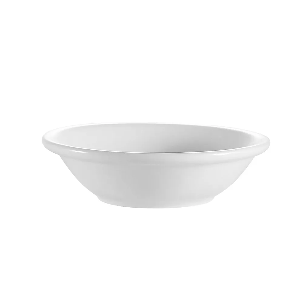 CAC China RCN-11 Clinton Fruit Dish, 5 oz., 4-3/4" dia x 1-1/2" H, Round Porcelain, White - Dozen