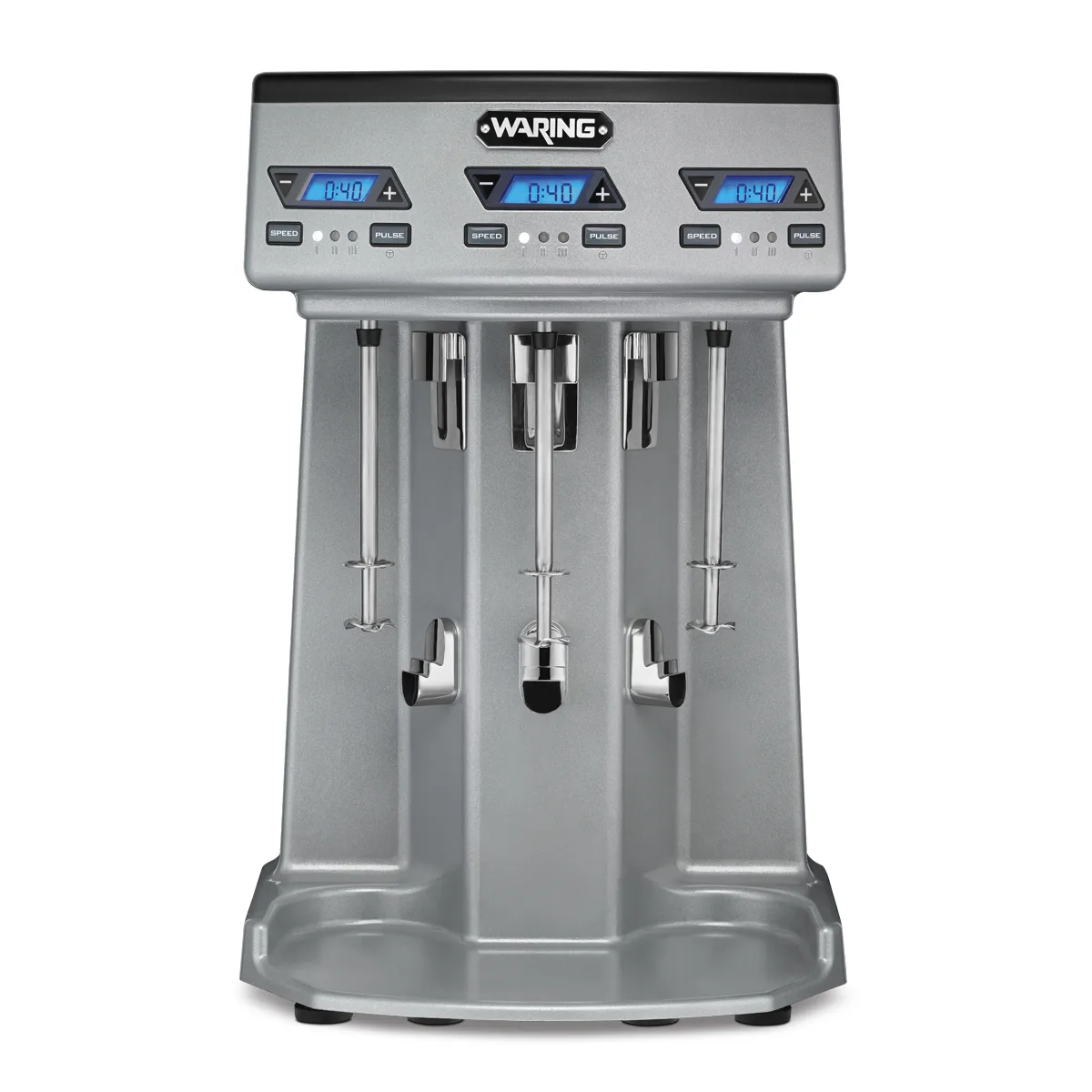 Waring WDM360TX Countertop Drink Mixer,3 Spindle/Speed,Stainless Steel Cups