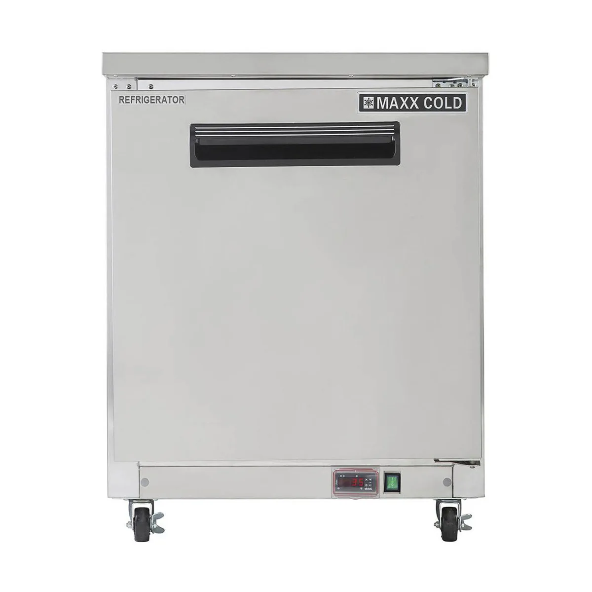Maxx Cold MXCR27UHC 27.5" 1-Section Undercounter Refrigerator w/ 1 Solid Door, 6.5 cu. ft.