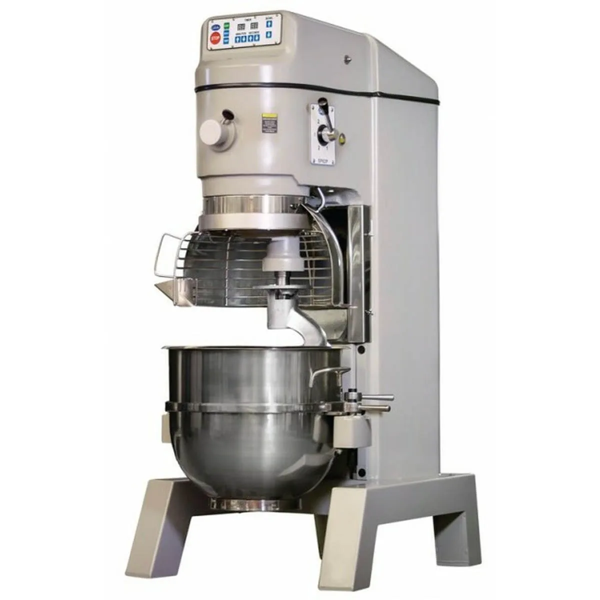 Globe SP62P-4 60 qt Planetary Pizza Floor Mixer with Timer, 3 HP, 4-Speed, #12 Hub