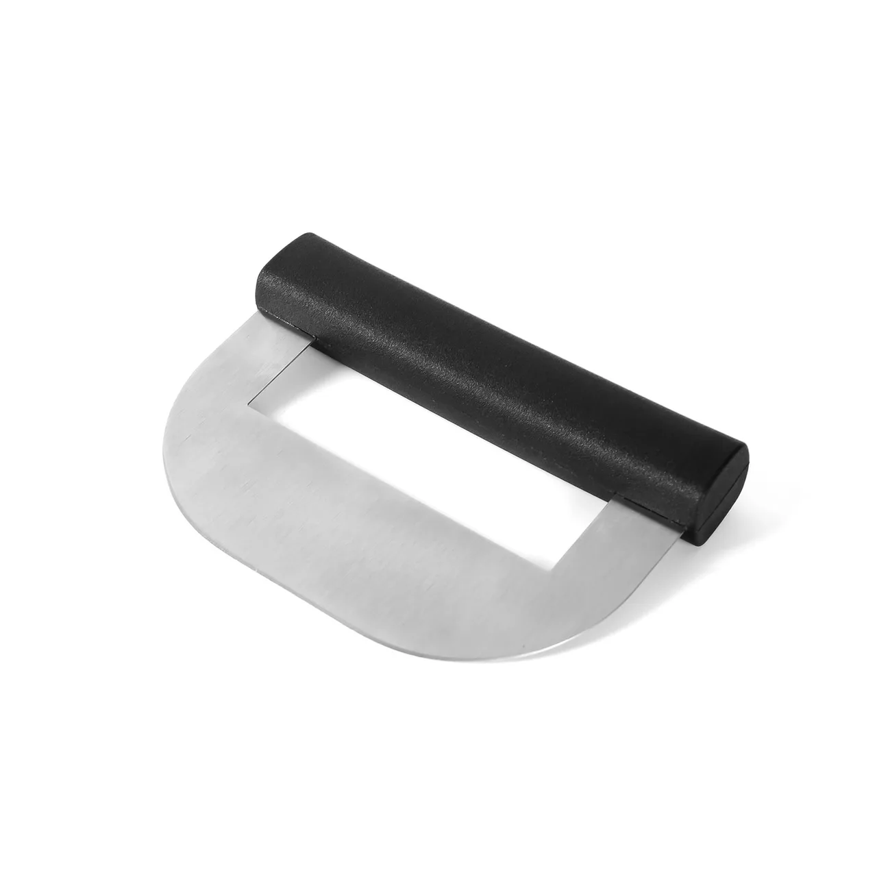 CAC China KPMC-7S Mincing Knife – 6-5/8" Stainless Steel Blade with Black Polyethylene Handle