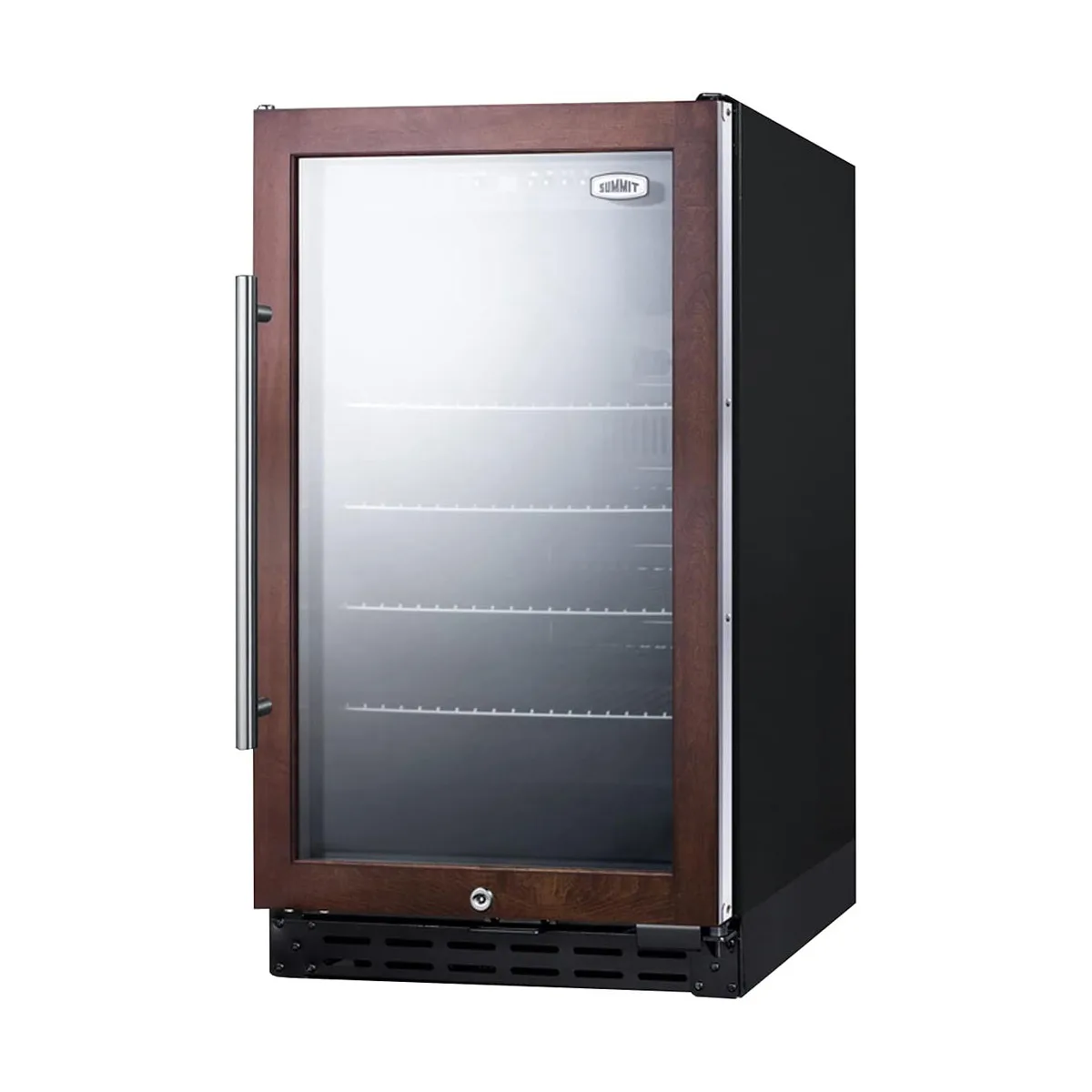 Summit SCR1841BPNRADA 17" Panel-Ready Glass Door Beverage Merchandiser, 2.7 cu. ft.