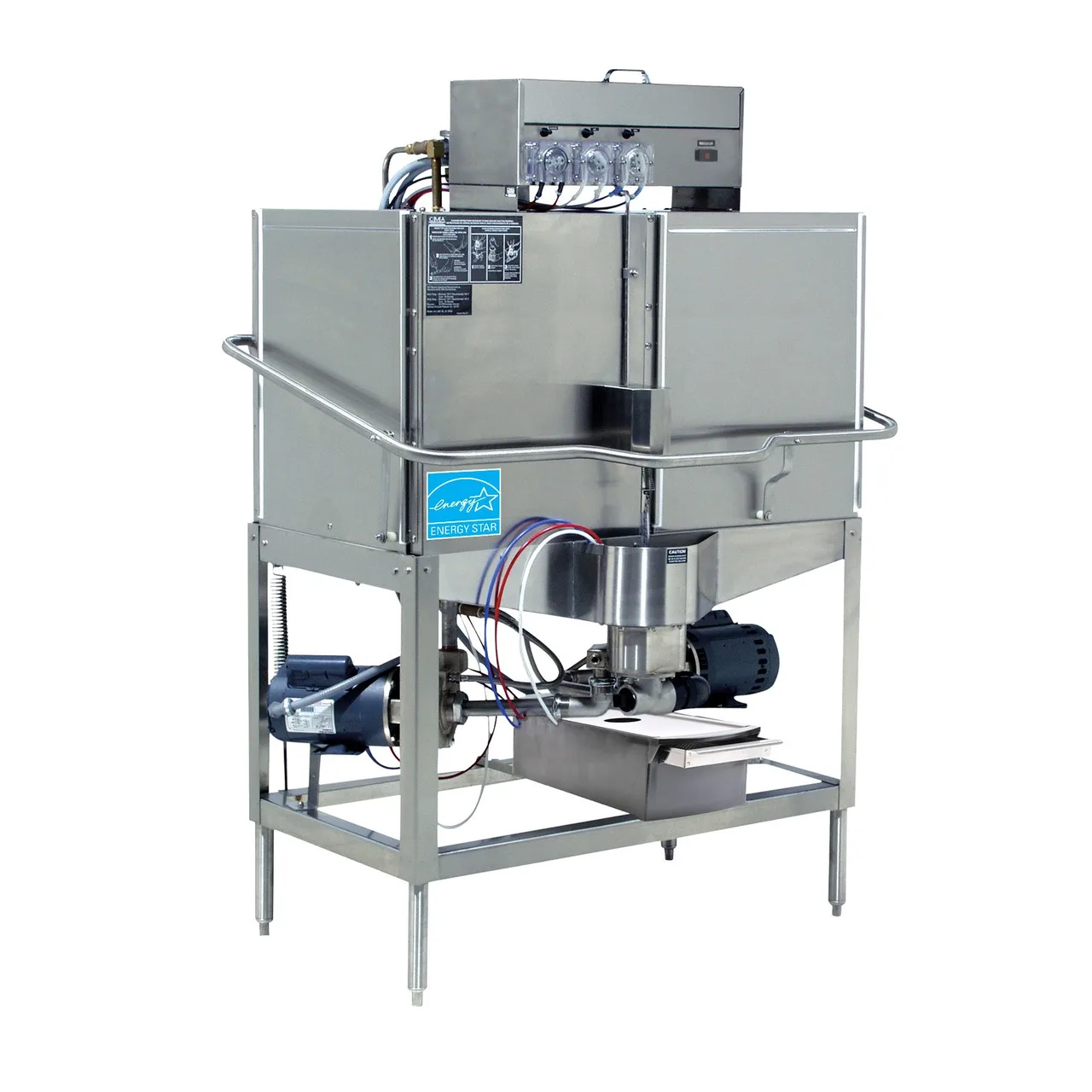 CMA Dishmachines CB 44" Door Type Corner Dishwasher, Low Temp - Double Rack, 80 RPH - 78 Gal/Hr