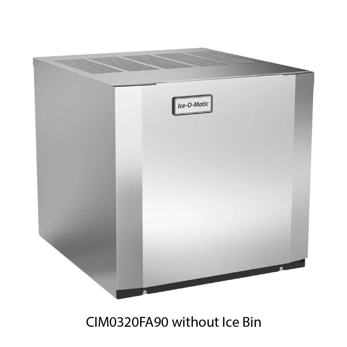 Ice-O-Matic CIM0320FA90/B42 Air Cooled Full Cube 313 lb Ice Machine with Bin, 351 lb Storage