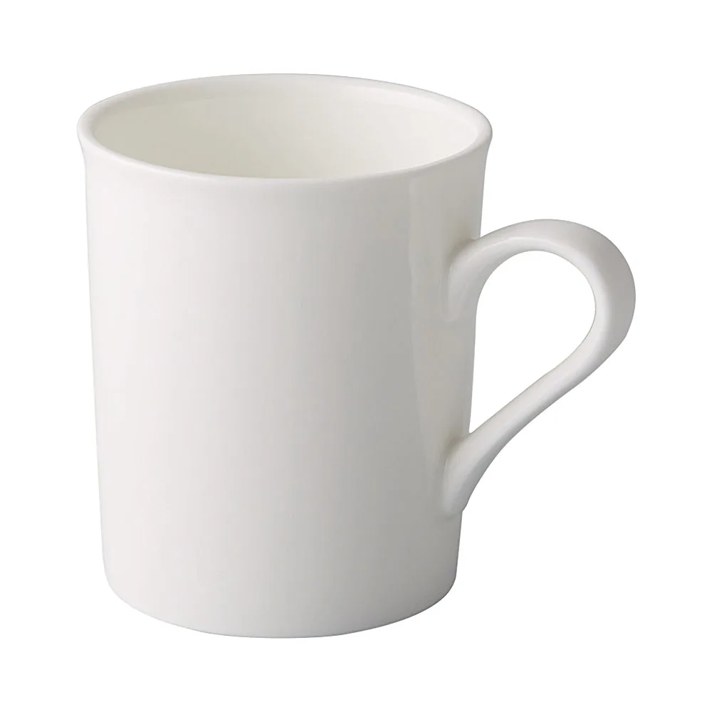 CAC China GDC-17 Grand Canyon 10‑Oz China Mug, Bone White Porcelain, Microwave Safe - 1 Dozen