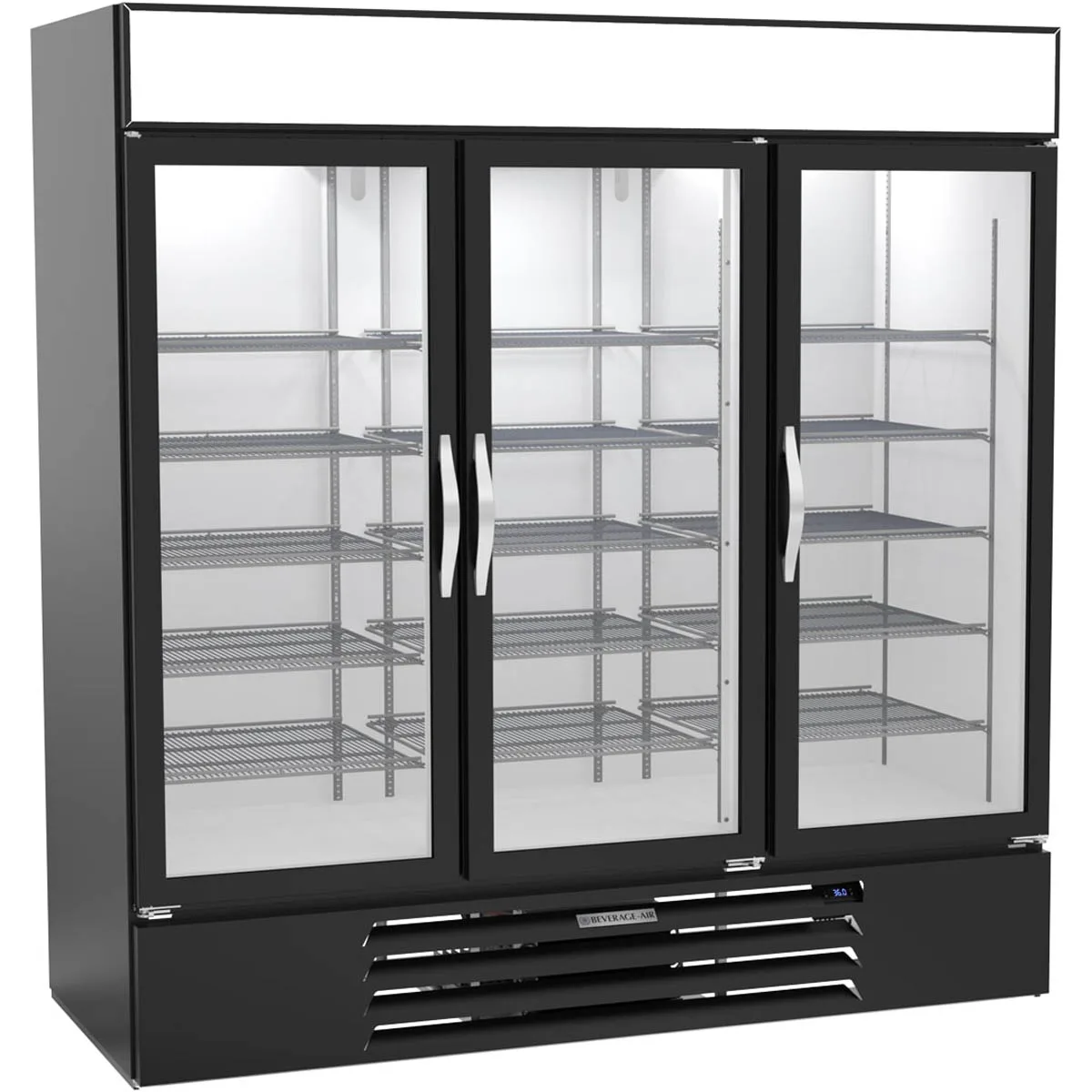 Beverage Air MMR72HC-1-B-WINE 75" Glass Door Wine Merchandiser, Single Temperature, 70.19 cu. ft.